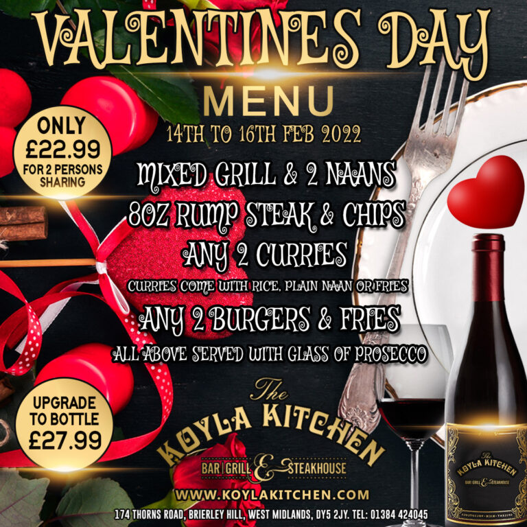 Valentines Day Menu 2022 The Koyla Kitchen